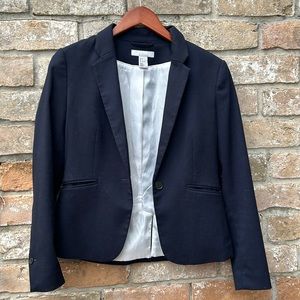 H&M navy blue blazer, size 8.